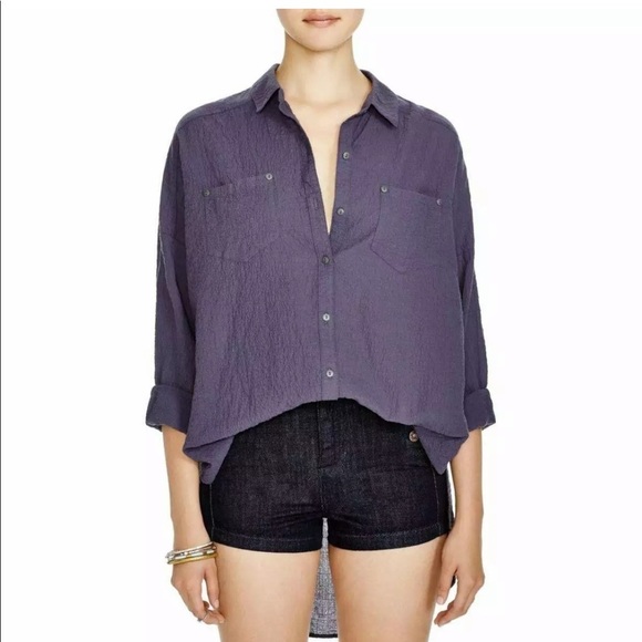 Free People oversized button Shirt - Picture 7 of 8